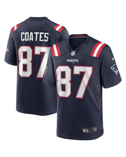 Ben Coates 87 New England Patriots Men Game Retired Jersey – Navy