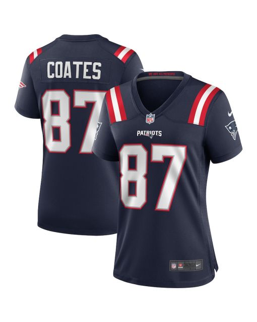 Ben Coates 87 New England Patriots Women Game Retired Jersey – Navy