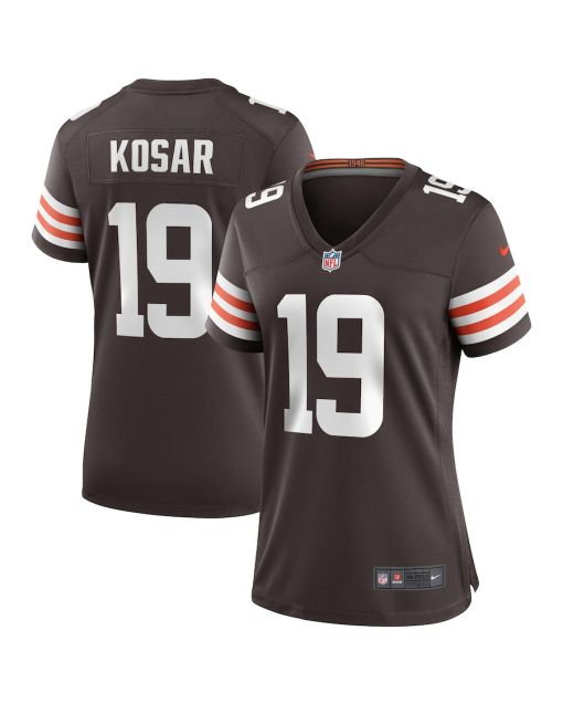 Bernie Kosar 19 Cleveland Browns Women Game Retired Jersey – Brown