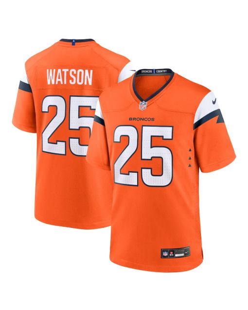 Blake Watson 25 Denver Broncos Team Game Men Jersey – Orange