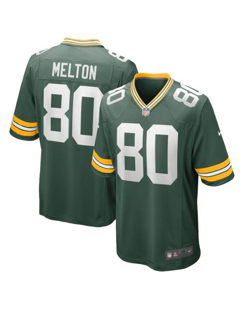 Bo Melton 80 Green Bay Packers Men Home Game Jersey – Green
