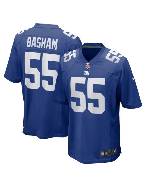 Boogie Basham 55 New York Giants Team Game Men Jersey – Royal