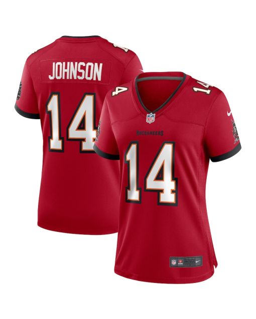 Brad Johnson 14 Tampa Bay Buccaneers Women Game Retired Jersey – Red
