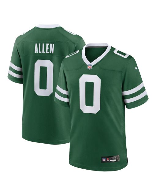 Braelon Allen 0 New York Jets Team Game Men Jersey – Legacy Green