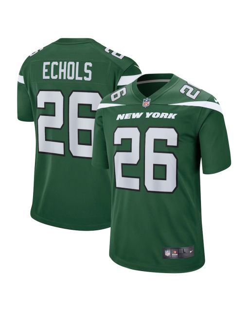 Brandin Echols 26 New York Jets Men Game Jersey – Gotham Green