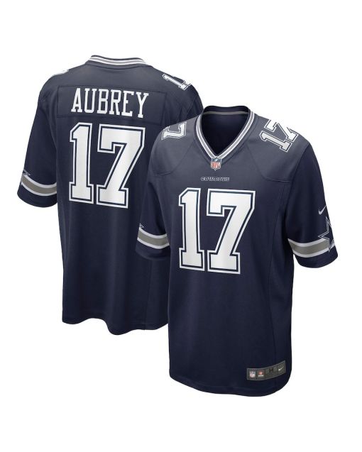 Brandon Aubrey 17 Dallas Cowboys Team Game Men Jersey – Navy
