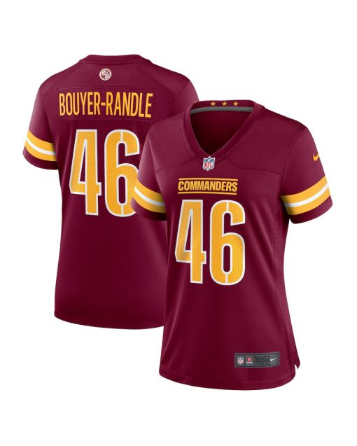 Brandon Bouyer-Randle 46 Washington Commanders Game Women Jersey – Burgundy