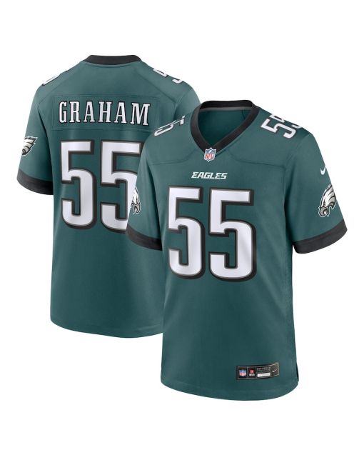 Brandon Graham 55 Philadelphia Eagles Team Game Men Jersey – Midnight Green