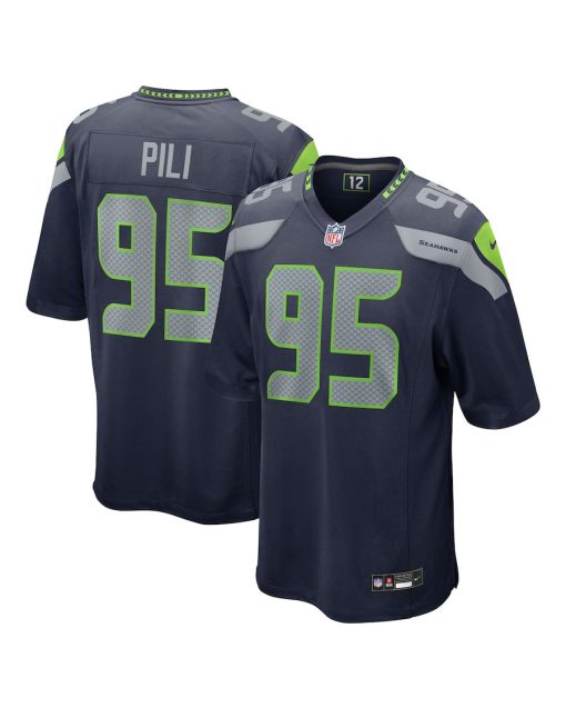 Brandon Pili 95 Seattle Seahawks Game Men Jersey – College Navy