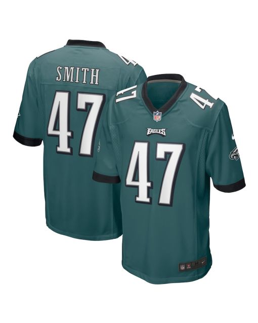 Brandon Smith 47 Philadelphia Eagles Game Men Jersey – Midnight Green