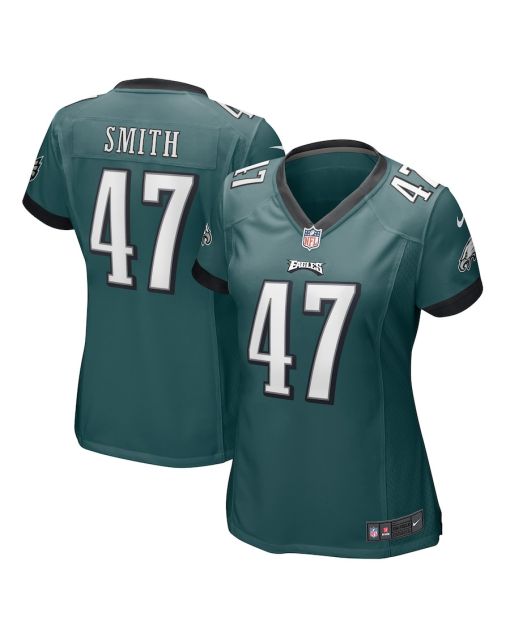 Brandon Smith 47 Philadelphia Eagles Game Women Jersey – Midnight Green
