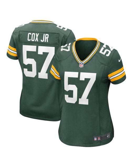 Brenton Cox Jr. 57 Green Bay Packers Women’s Game Jersey – Green