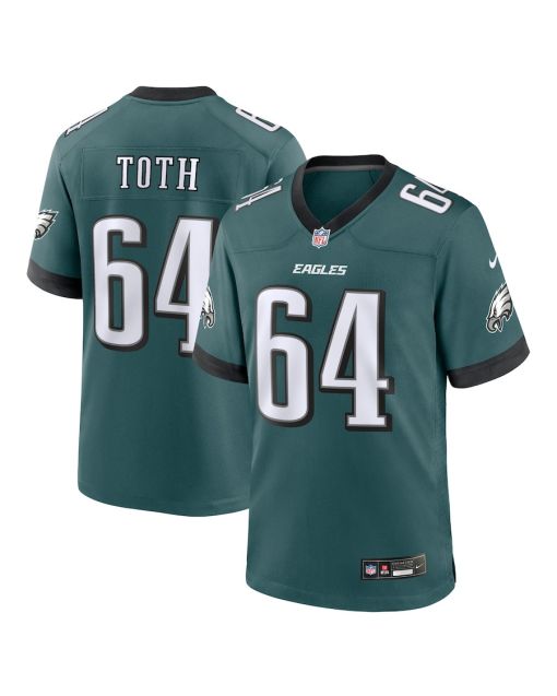 Brett Toth 64 Philadelphia Eagles Game Men Jersey – Midnight Green