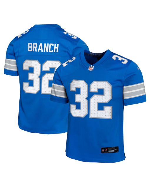 Brian Branch 32 Detroit Lions Team Player Game YOUTH Jersey – Blue