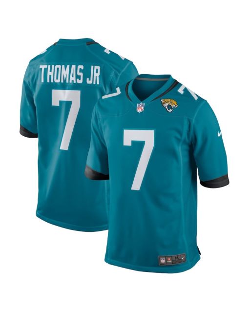 Brian Thomas Jr. 7 Jacksonville Jaguars Player Game Men Jersey – Teal