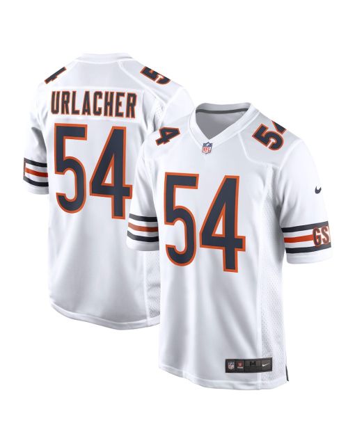 Brian Urlacher 54 Chicago Bears Men Retired Game Jersey – White