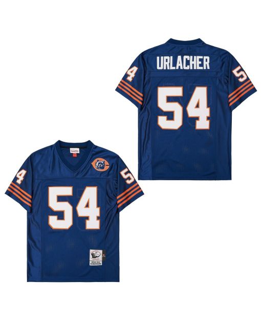 Brian Urlacher 54 Chicago Bears Retro Throwback Men Jersey – Navy