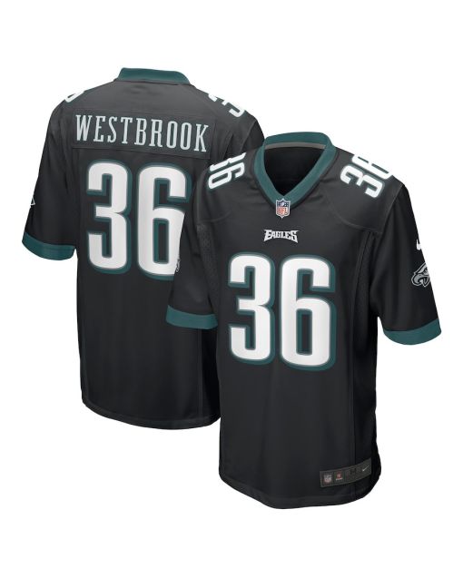 Brian Westbrook 36 Philadelphia Eagles Men Retired Alternate Game Jersey – Black