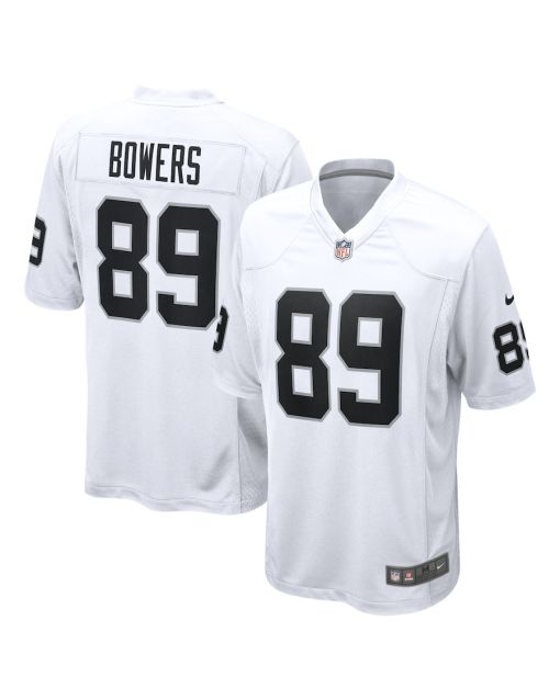 Brock Bowers 89 Las Vegas Raiders Game Men Jersey – White