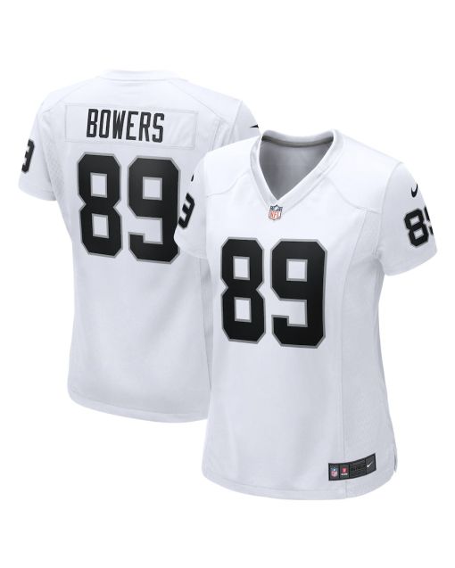 Brock Bowers 89 Las Vegas Raiders Women’s Game Jersey – White