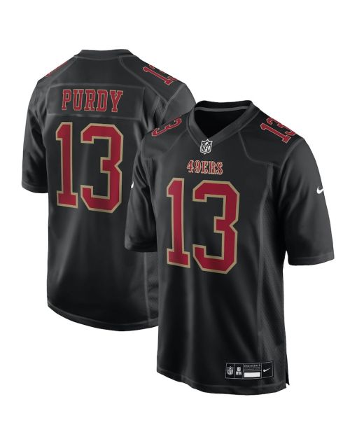 Brock Purdy 13 San Francisco 49ers Fashion Game Men Jersey – Carbon Black