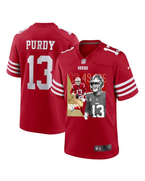 Brock Purdy 13 San Francisco 49ers The Son of Steel Game Men Jersey – Scarlet