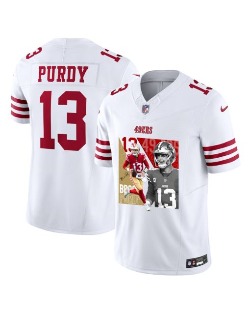 Brock Purdy 13 San Francisco 49ers The Son of Steel Game Men Jersey – White