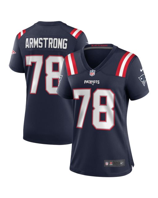 Bruce Armstrong 78 New England Patriots Women Game Retired Jersey – Navy