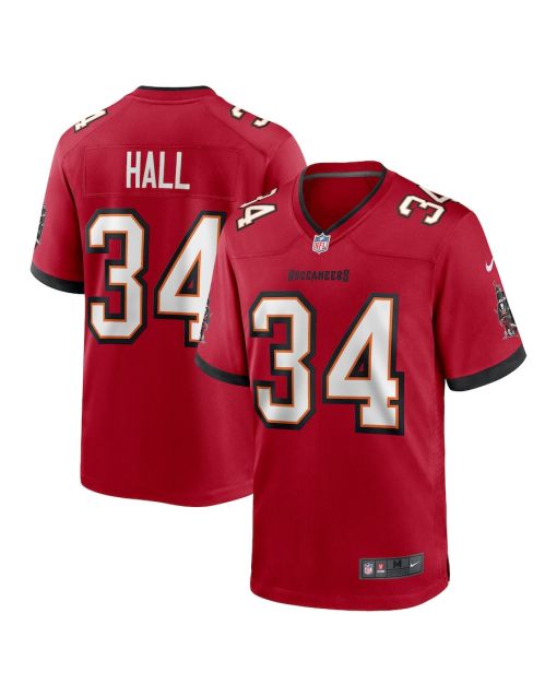 Bryce Hall 34 Tampa Bay Buccaneers Team Game Men Jersey – Red