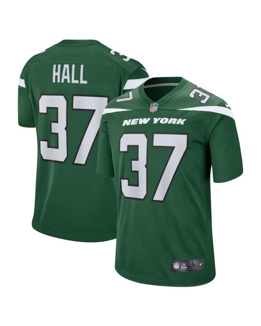 Bryce Hall 37 New York Jets Men Game Jersey – Gotham Green