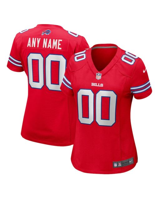Buffalo Bills Women Alternate Custom Game Jersey – Red