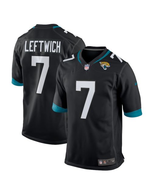 Byron Leftwich 7 Jacksonville Jaguars Men Alternate Retired Game Jersey – Black