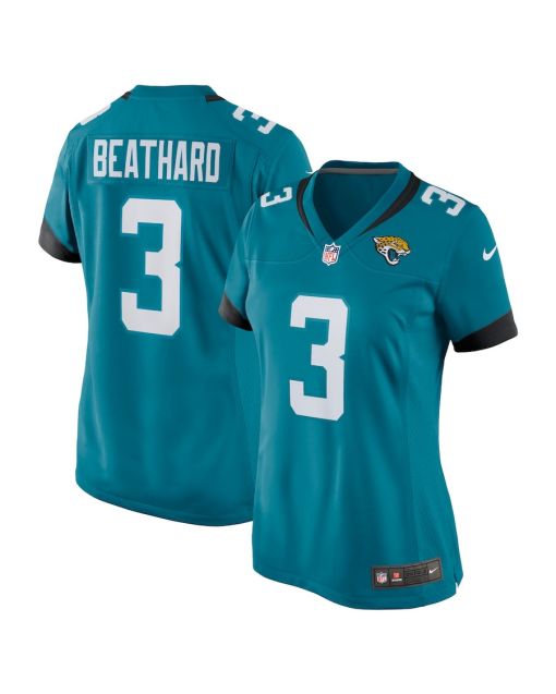 C.J. Beathard 3 Jacksonville Jaguars Women Game Jersey – Teal