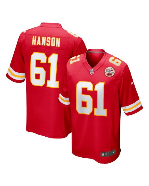 C.J. Hanson 61 Kansas City Chiefs Game Men Jersey – Red