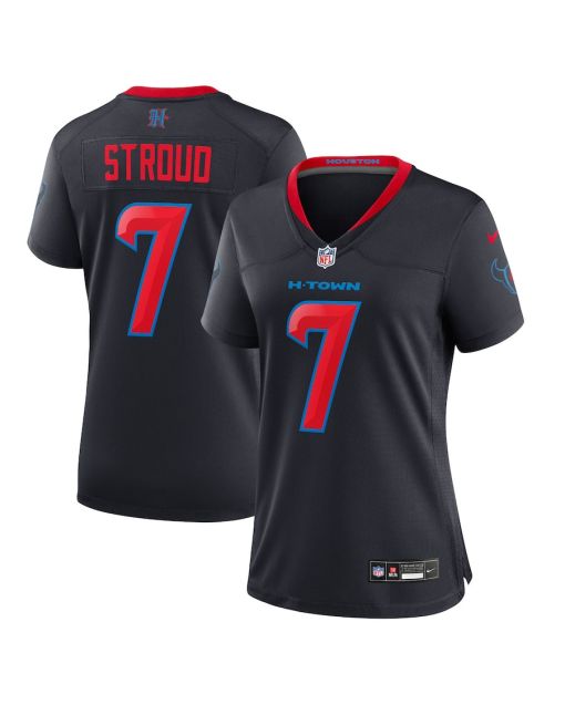 C.J. Stroud 7 Houston Texans Alternate Game Women Jersey – Navy