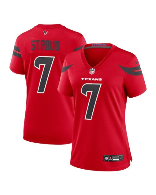 C.J. Stroud 7 Houston Texans Alternate Game Women Jersey – Red