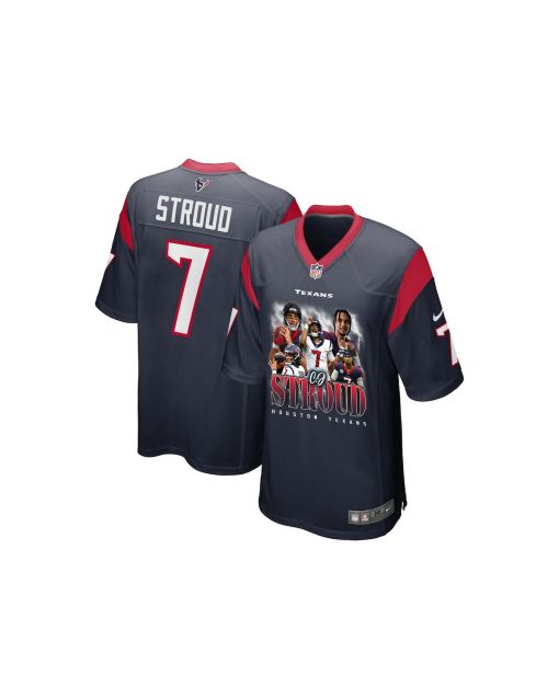 C.J. Stroud 7 Houston Texans The Chosen One Game YOUTH Jersey – Navy