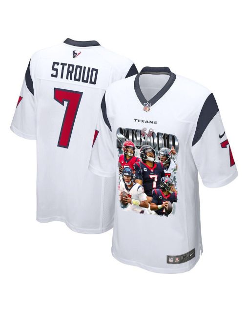 C.J. Stroud 7 Houston Texans The Gunslinger Game Men Jersey – White