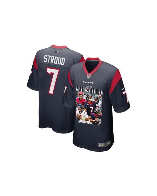 C.J. Stroud 7 Houston Texans The Gunslinger Game YOUTH Jersey – Navy