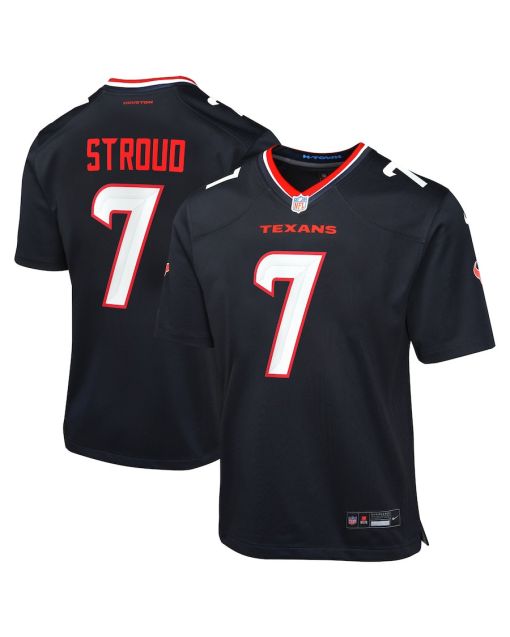 C.J. Stroud 7 Houston Texans Youth Game Jersey – Navy
