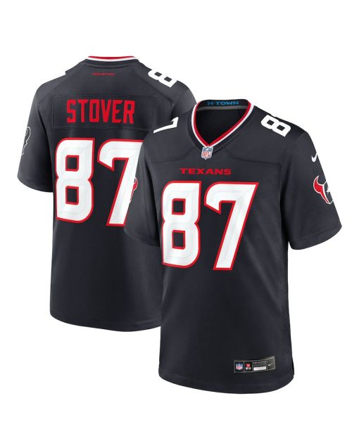 Cade Stover 87 Houston Texans Game Men Jersey – Navy