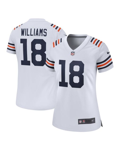 Caleb Williams 18 Chicago Bears 2024 NFL Draft 2nd Alternate Game Player Jersey – White