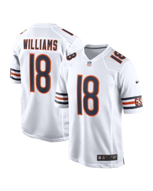 Caleb Williams 18 Chicago Bears 2024 NFL Draft First Round Pick Player Game Jersey – White