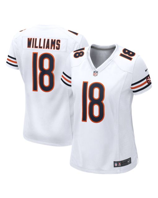 Caleb Williams 18 Chicago Bears 2024 NFL Draft Game Player Jersey – White
