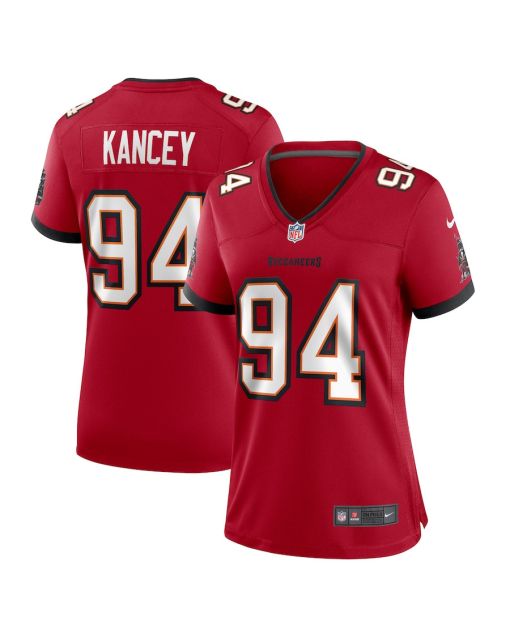 Calijah Kancey 94 Tampa Bay Buccaneers Women Game Jersey – Red