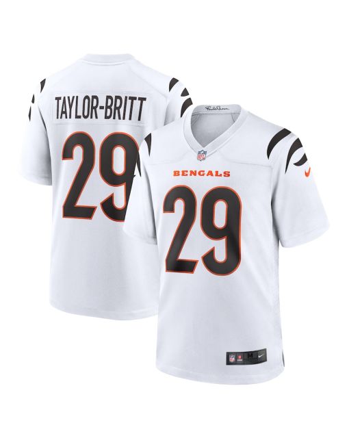 Cam Taylor-Britt 29 Cincinnati Bengals Game Men Jersey – White