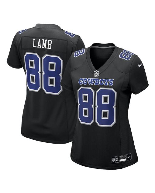 CeeDee Lamb 88 Dallas Cowboys Women’s Fashion Game Jersey – Carbon Black