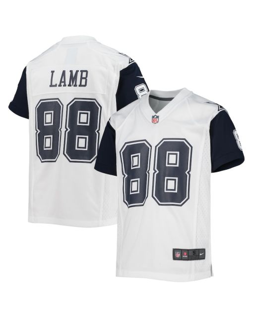 CeeDee Lamb 88 Dallas Cowboys YOUTH Alternate Game Jersey – White