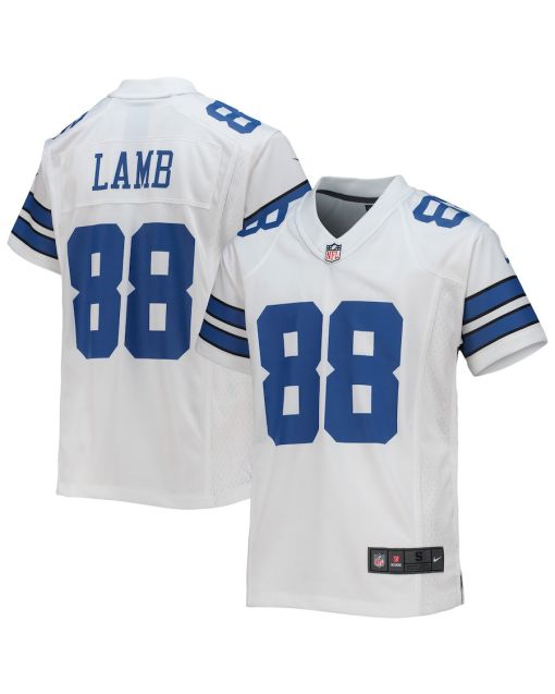 CeeDee Lamb 88 Dallas Cowboys YOUTH Game Jersey – White