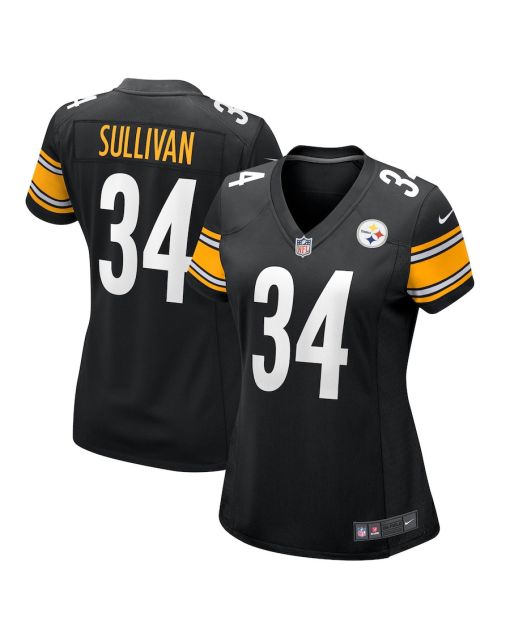 Chandon Sullivan 34 Pittsburgh Steelers Women Game Jersey – Black